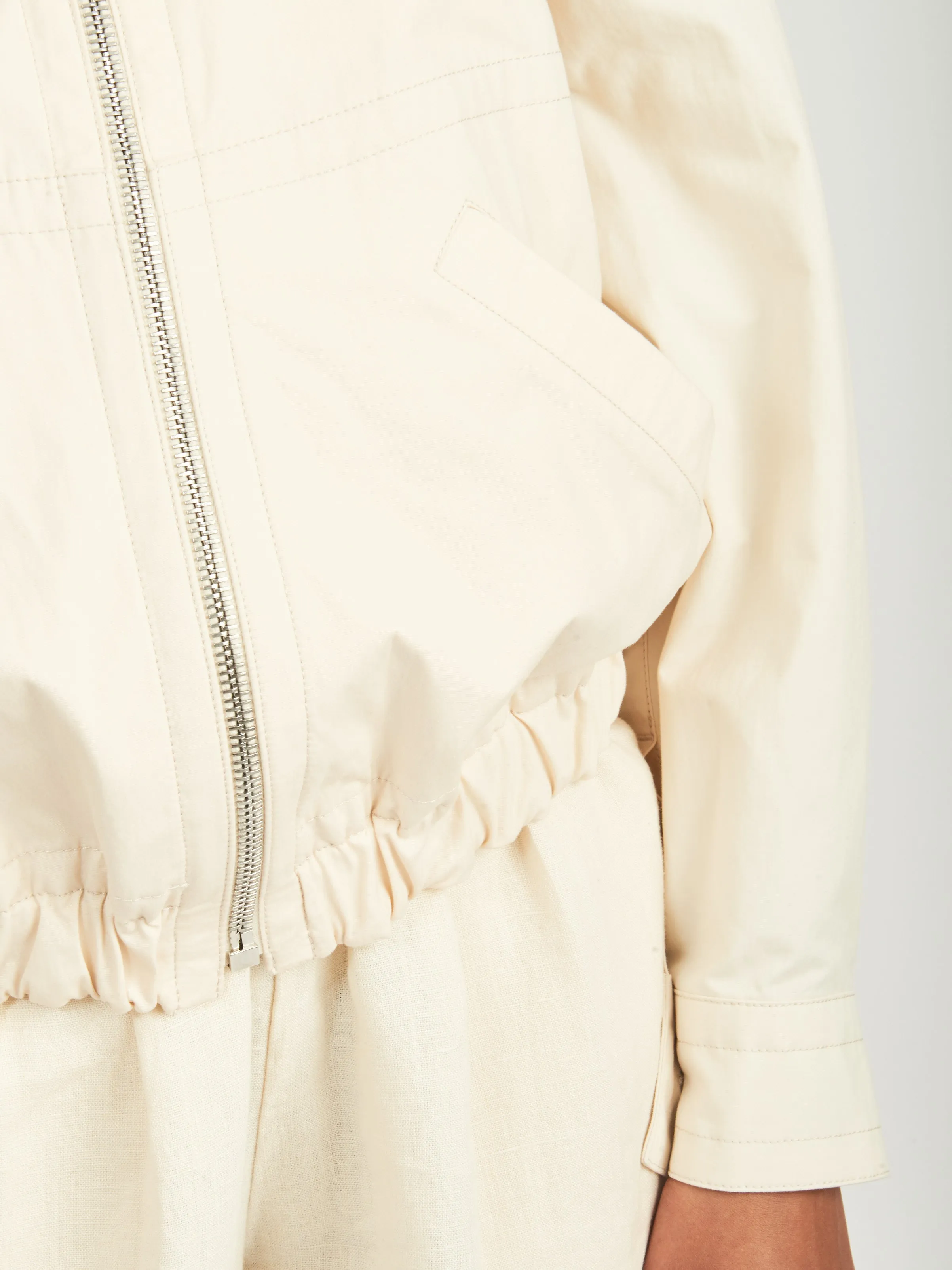 Pale Ecru Double Layer Blouson