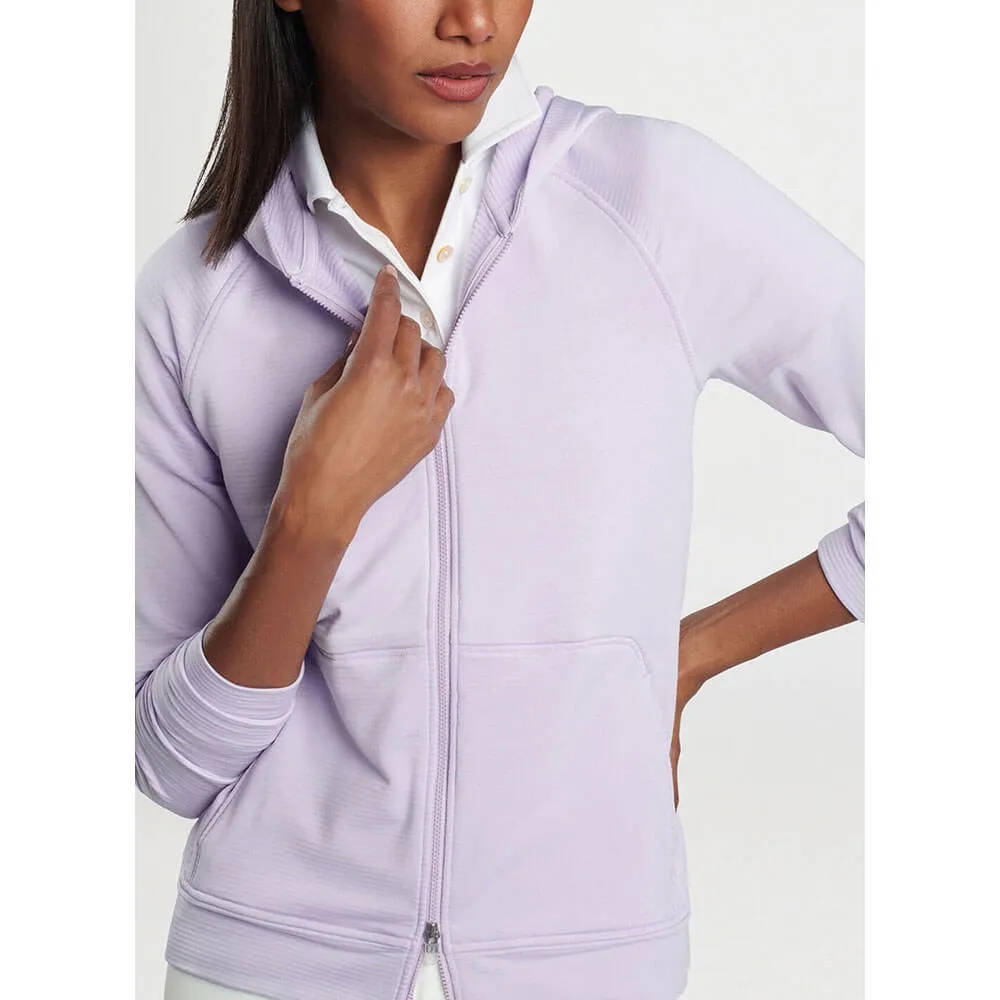 Peter Millar Women's Beaumont Full-Zip Hoodie Sweatshirt - Garden Violet