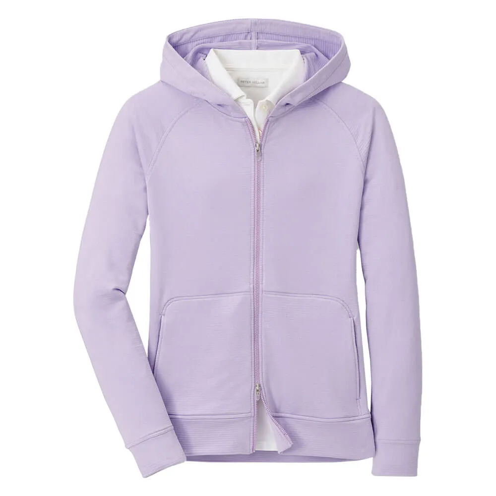 Peter Millar Women's Beaumont Full-Zip Hoodie Sweatshirt - Garden Violet