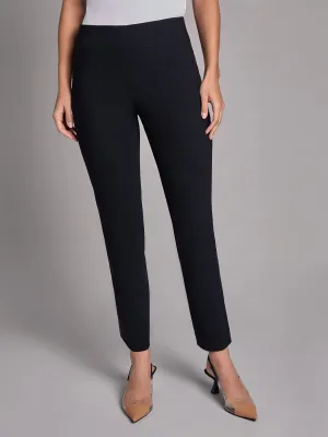 Petite Pull-On Straight Leg Pants, Stretch Twill