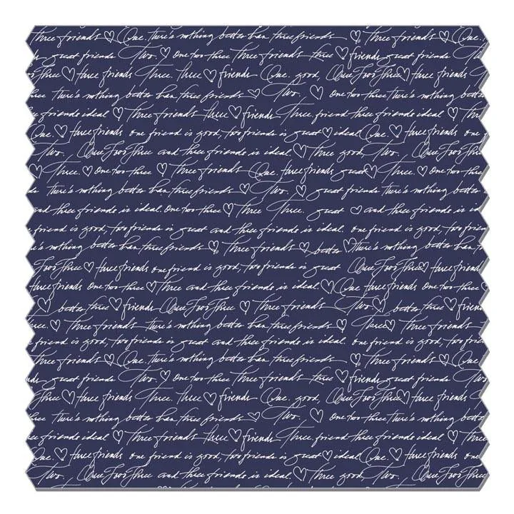 Picasso Palazzo Pants Navy Script