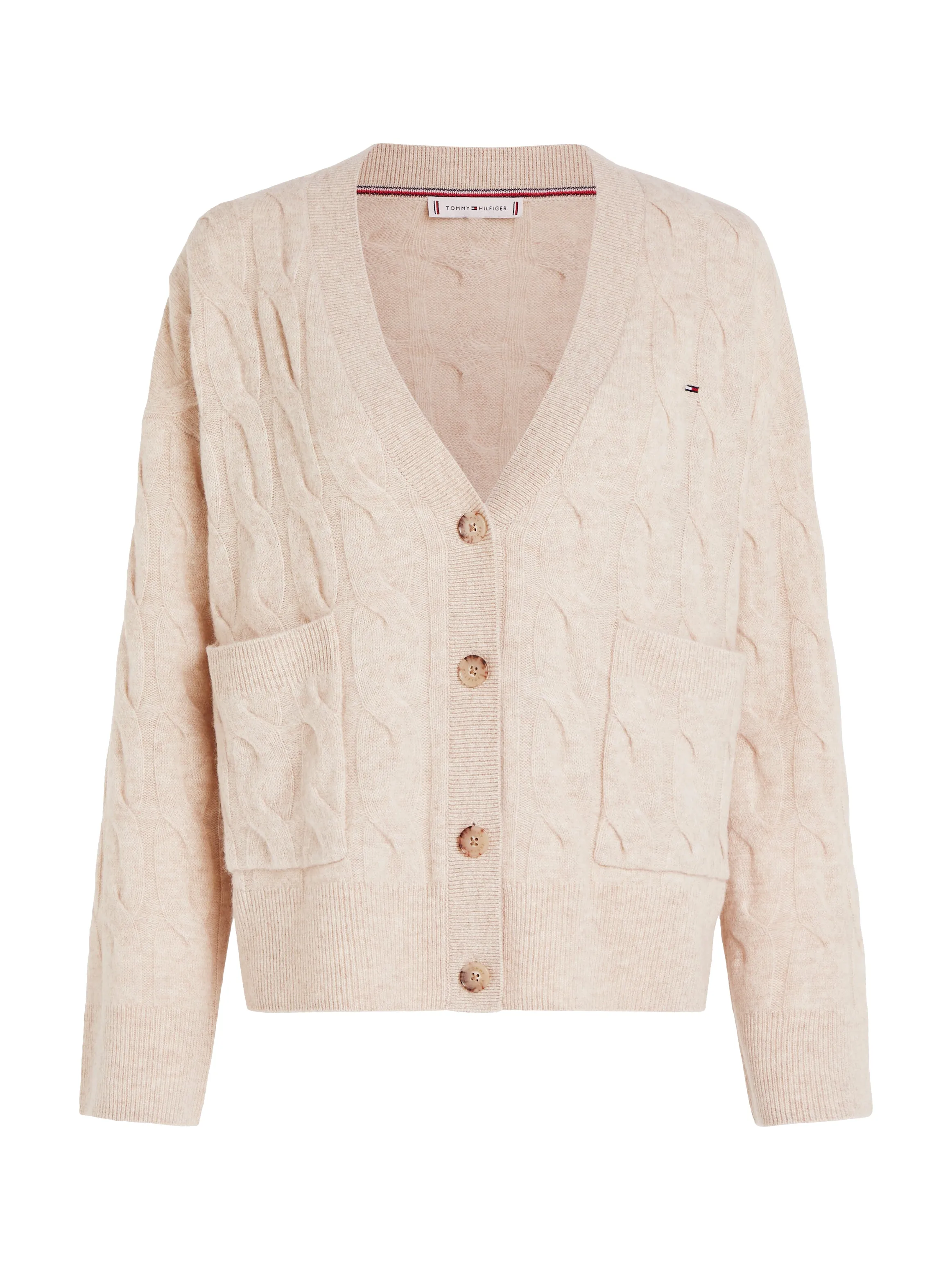 Pure Wool Oversized V-Neck Cardigan