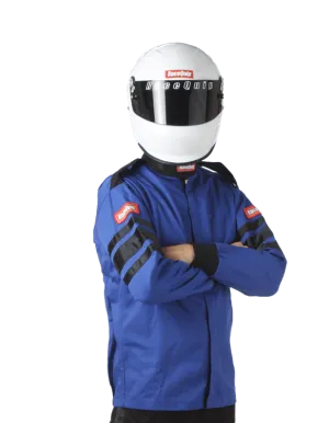 RaceQuip Single Layer Fire Suit Jacket - Blue - Medium - 111023