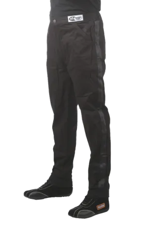 RaceQuip Single Layer Fire Suit Pants - Black - 3XL - 112008