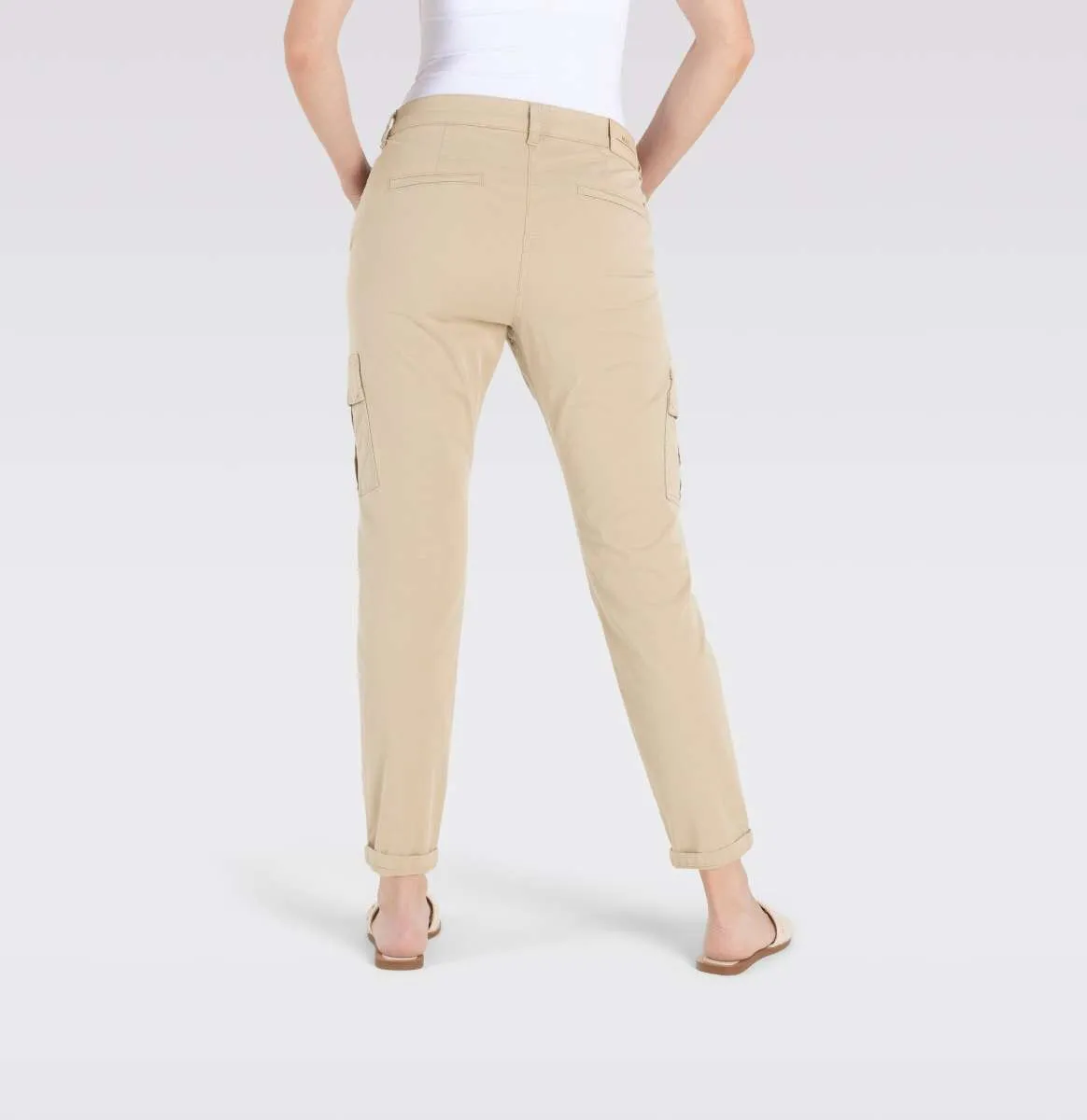 RICH CARGO Gaberdine Pants in Golden Terra