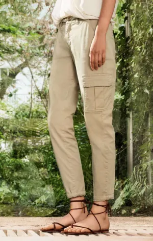 RICH CARGO Gaberdine Pants in Golden Terra