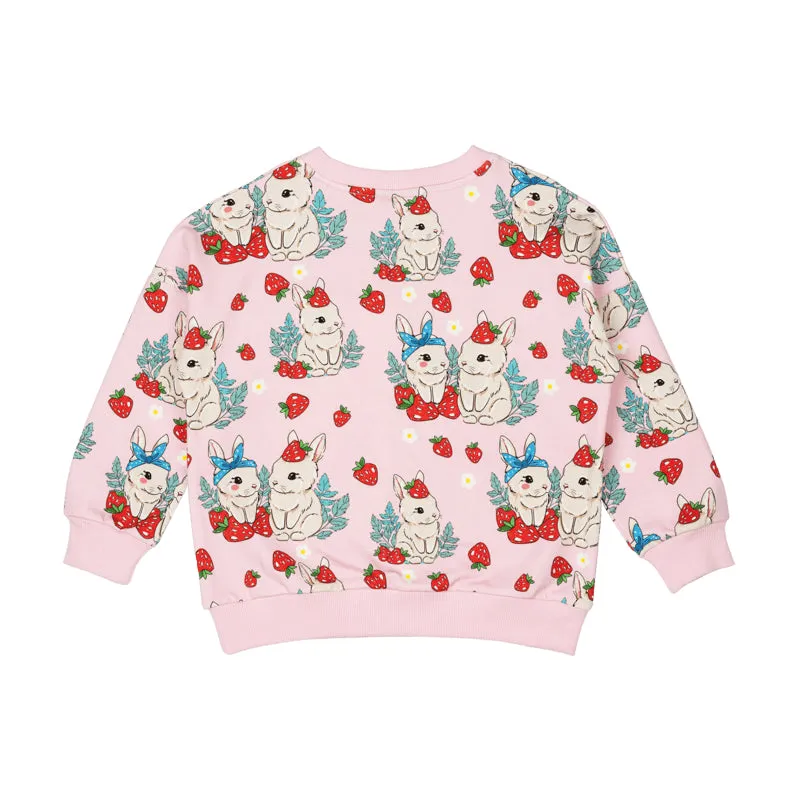 Rock Your Kid Berry Bunny Sweatshirt