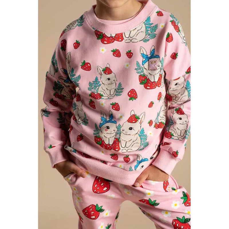 Rock Your Kid Berry Bunny Sweatshirt