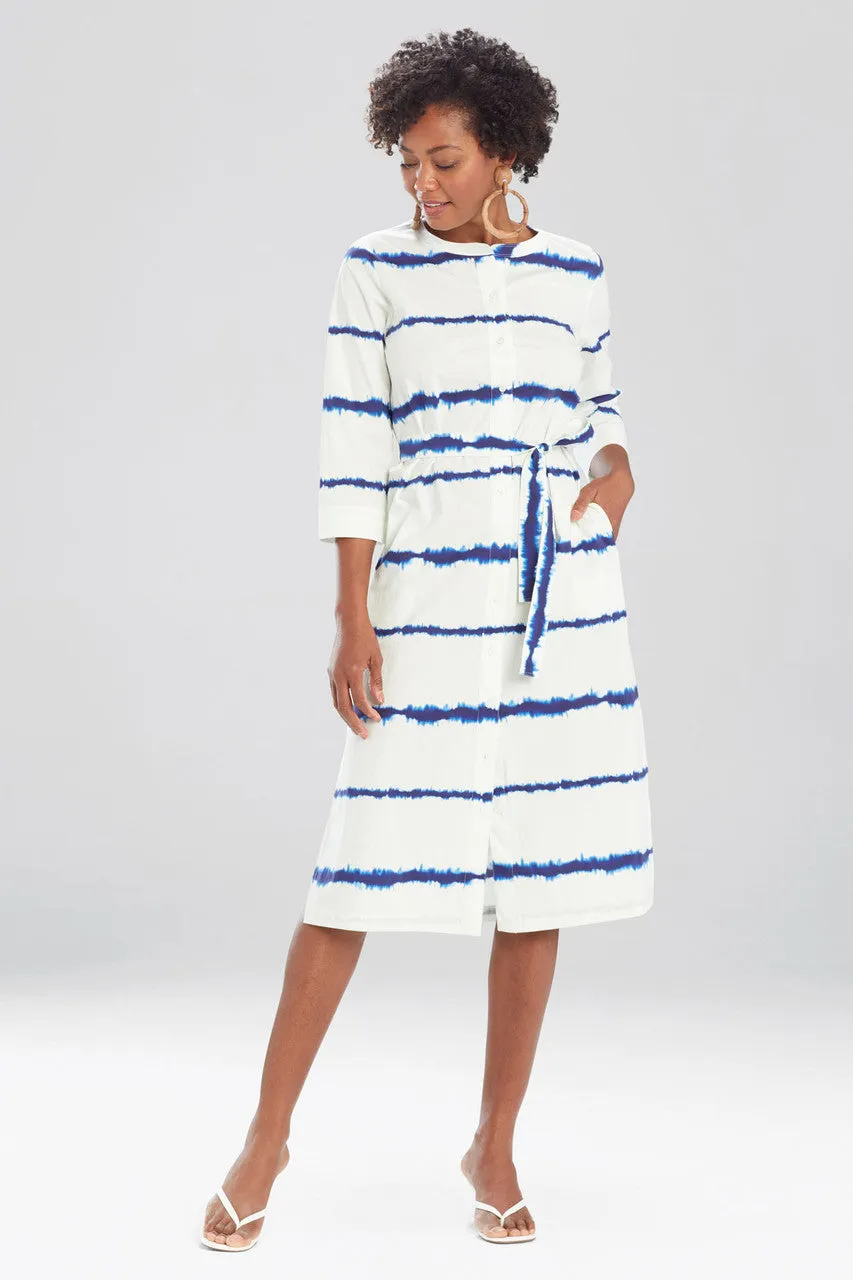 Shima Light Poplin Tie Belt Dress