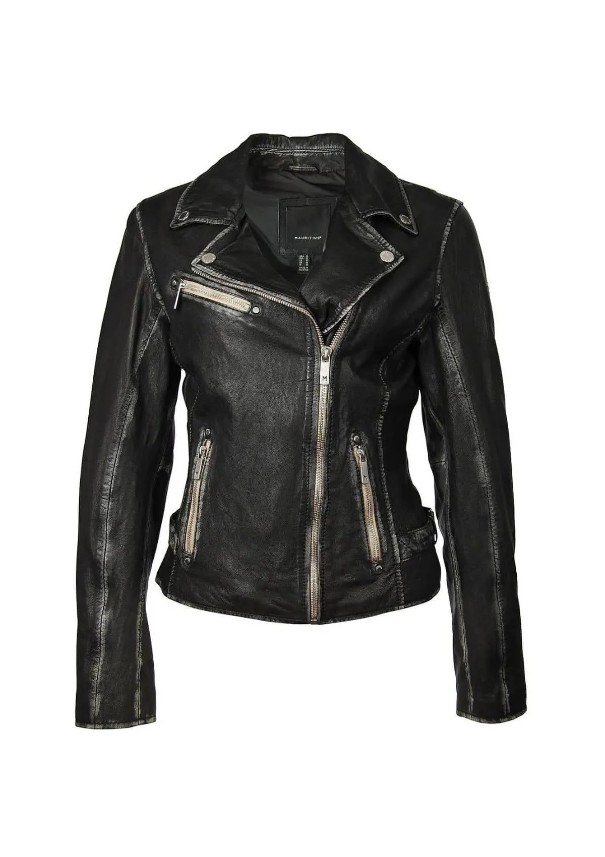 Sofia Leather Jacket - Black