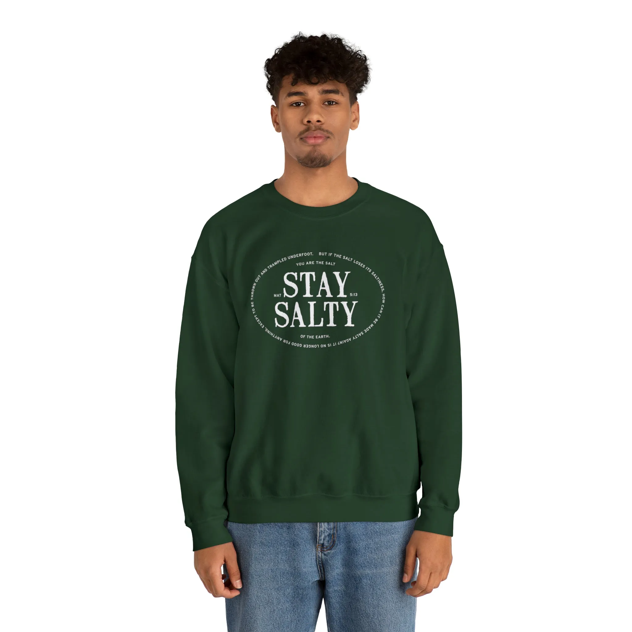 Stay Salty Christian Crewneck Sweater