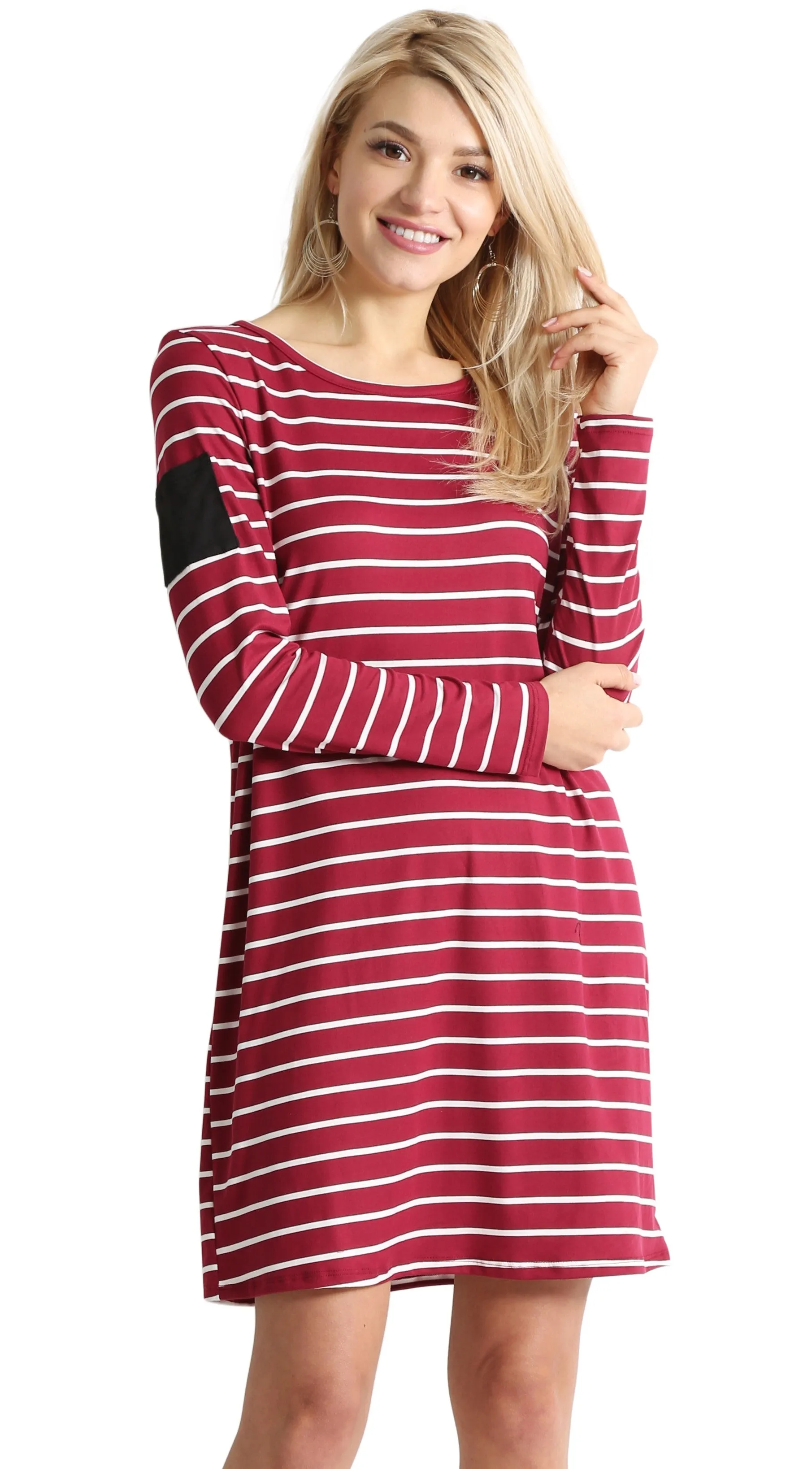 Stripe Sleeve Pocket Dress