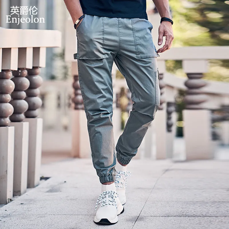 Summer Cargo Casual Solid Cotton Design Men Pants