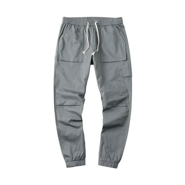 Summer Cargo Casual Solid Cotton Design Men Pants