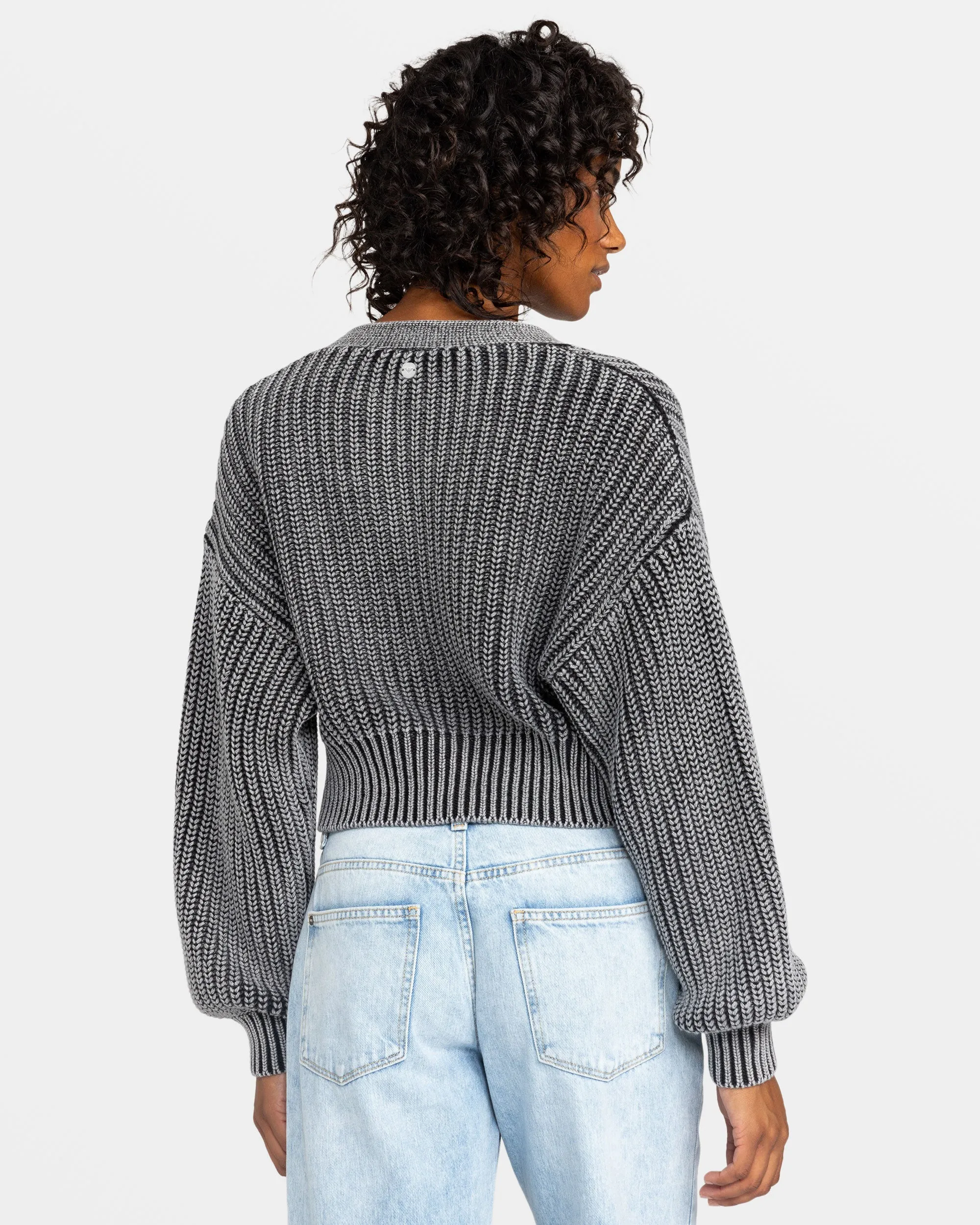 Sundaze Washed Cardigan - Phantom