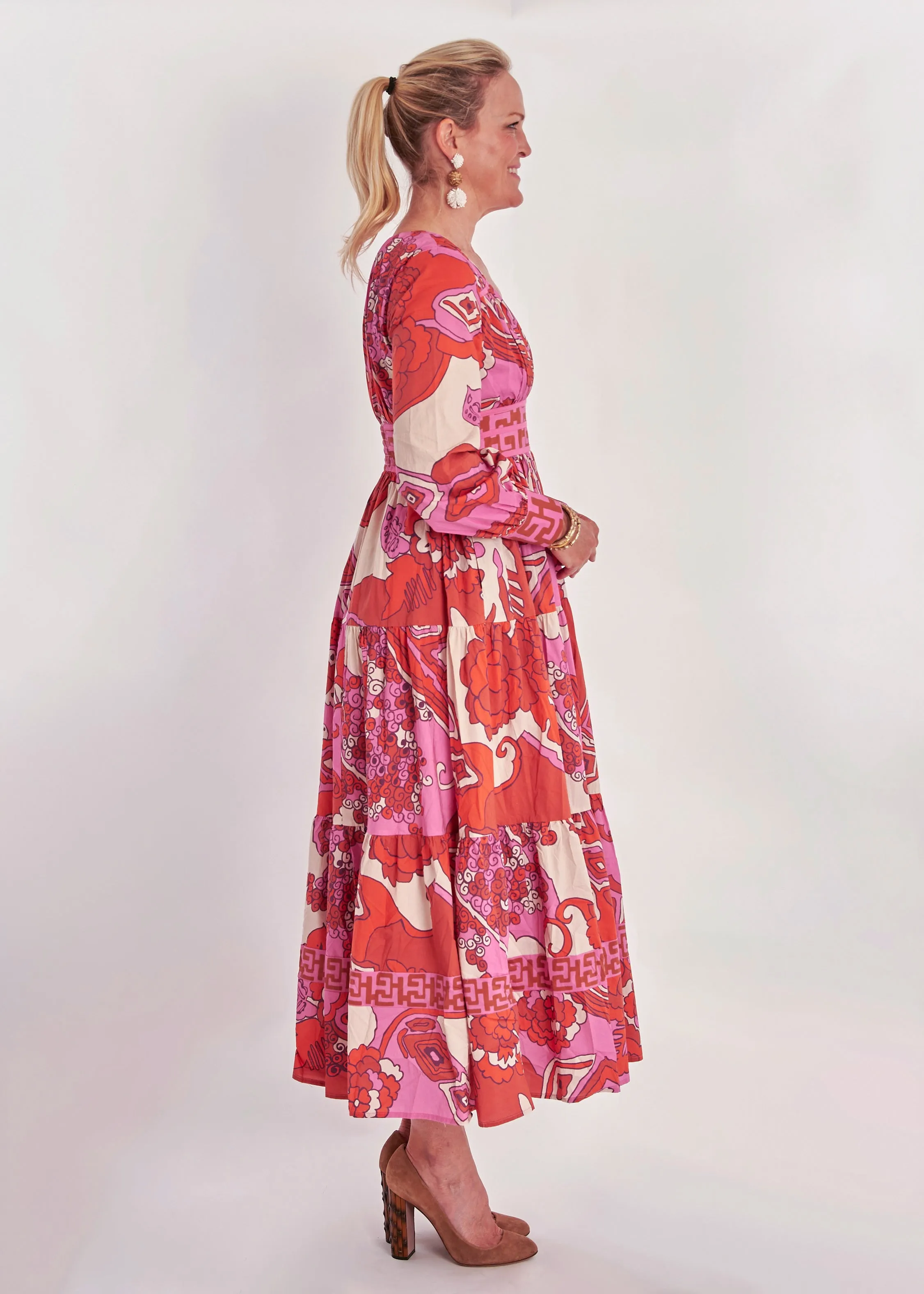 Tristan Dress - Whirlwind Pink